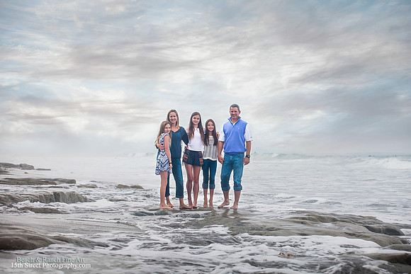 La Jolla Fine Art Family Portraits - San Diego Vacation Portrait Photography