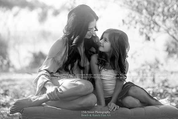 Ethereal Mother Daughter Boho Portrait Photographer San Diego La Jolla Rancho Santa Fe California 15th Street Photography
